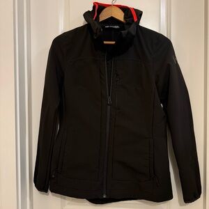 Helly Hansen Aurora Shield Full Zip Fleece Jacket Black Neon Pink Trim Medium